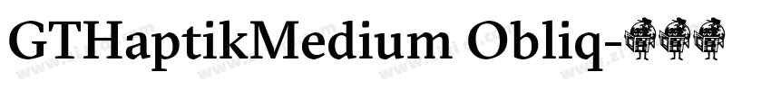 GTHaptikMedium Obliq字体转换